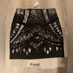 NWT Express Black Sequin Mini Skirt